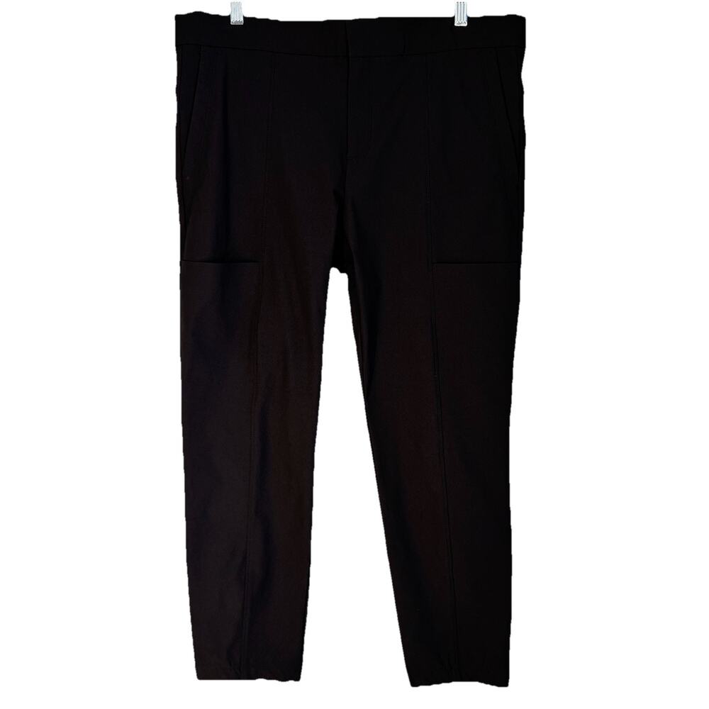 ATHLETA Size 14 Wander Stash Skinny Pants 353676 Zip Fly Pockets Stretch Black